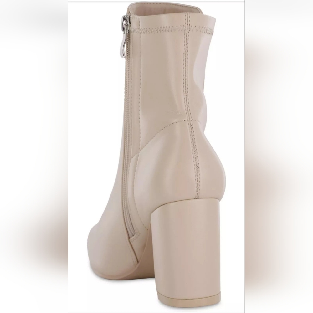 Mia Kymi Block Heel Bootie. Sz 9. Brand New in Box. Nude - Picture 3 of 4